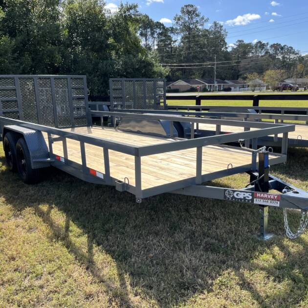 2025 GPS 82 x 18 HD Gate, Wrap Tongue Utility Trailer 10k