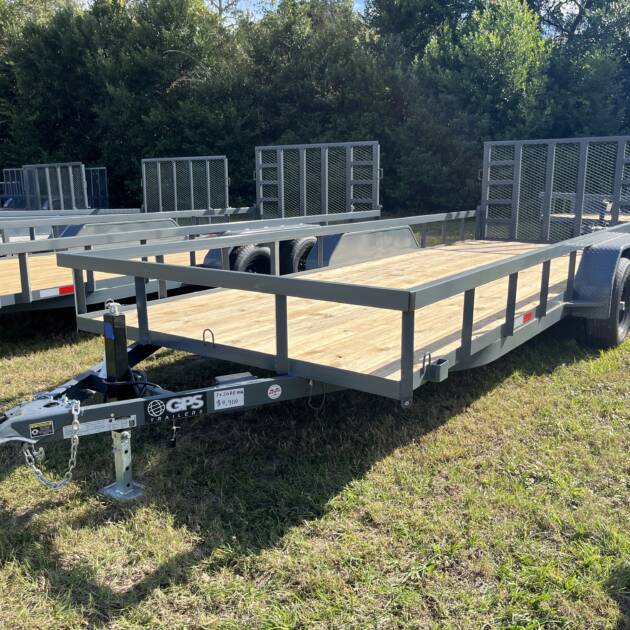 2025 GPS 82 x 20 HD Gate, Wrap Tongue Utility Trailer 10k