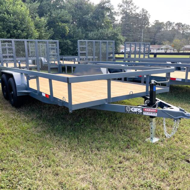 2025 GPS 82 x 16 HD Gate, Wrap Tongue Utility Trailer
